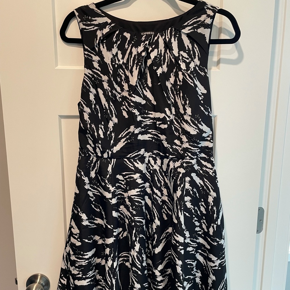 Express Black and White Dress